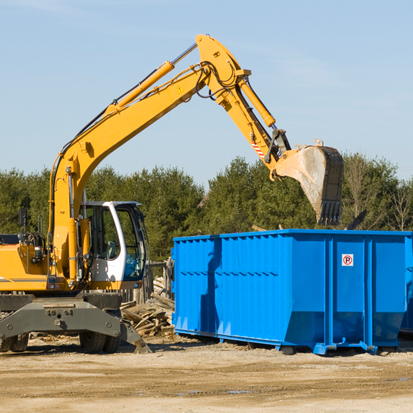 are there any restrictions on where a residential dumpster can be placed in Clear Lake Shores